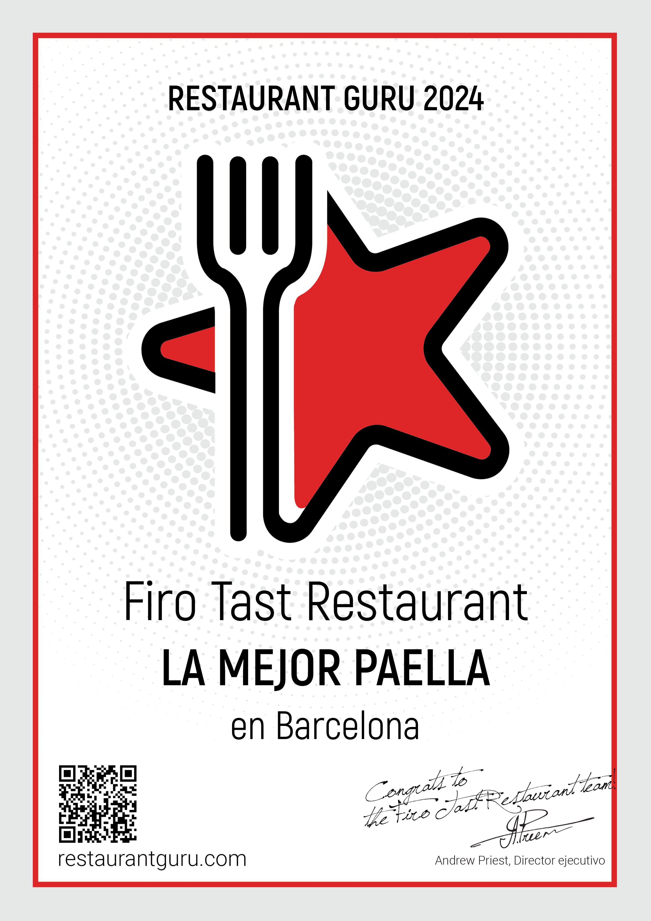 Restaurant Guru Certificate